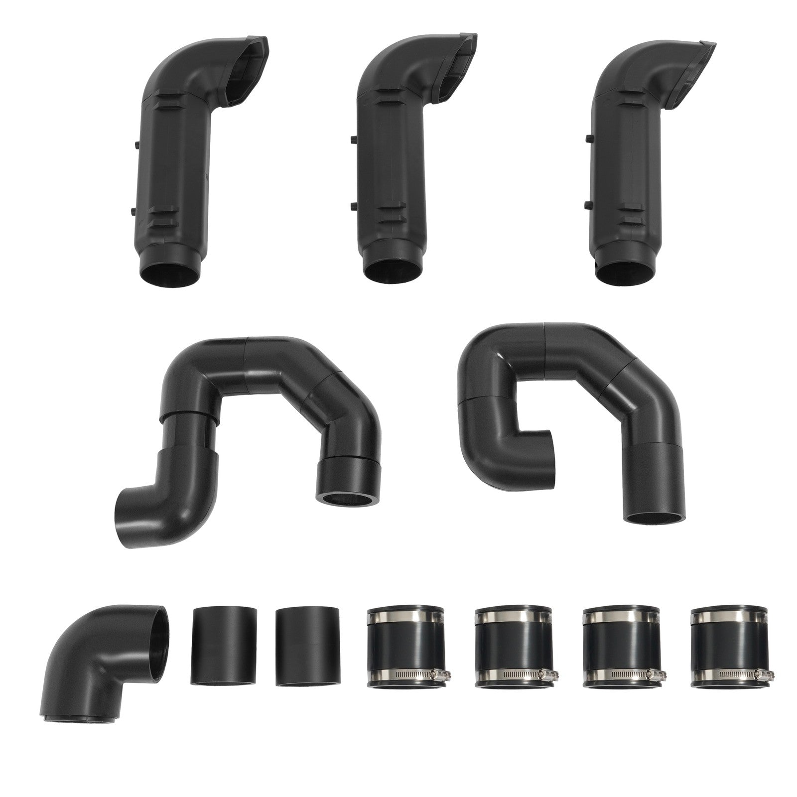 Solid Spare Snorkel Riser Kit For Polaris 2016-2021 RZR Turbo 4/S/S 4/XP/XP 4 Painted Black