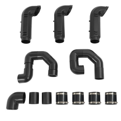 Solid Spare Snorkel Riser Kit For Polaris 2016-2021 RZR Turbo 4/S/S 4/XP/XP 4 Painted Black