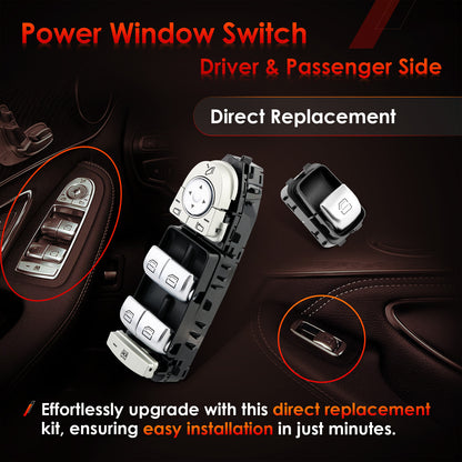 Master Power Window Switch Driver & Passenger For Mercedes-Benz C300 C350E C43