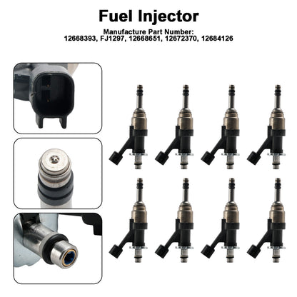 8PCS Fuel Injector 12668393 Fit Cadillac Escalade 2015-2018 Fits Camaro 16-18