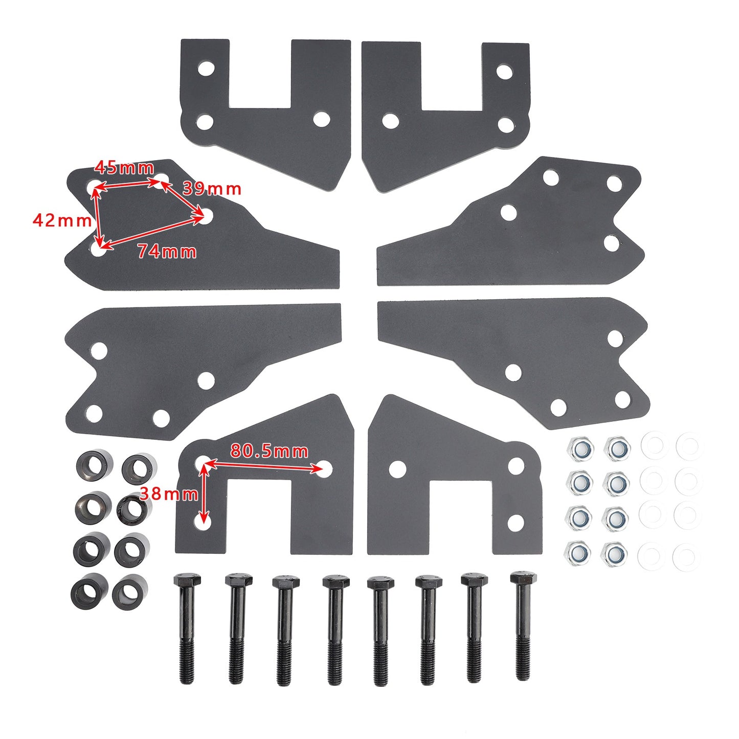 Lift Kit 3 Inches Front & Rear Rise Suspension For Polaris Ranger 570 1000 Crew