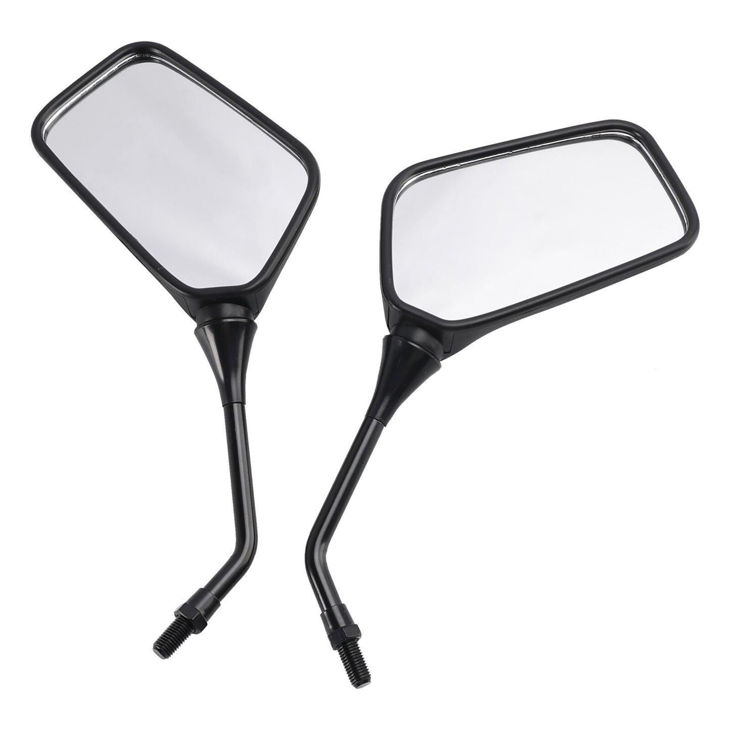 Pair Black Mirrors M10 Rearview Mirrors For Suzuki DR200 DR350 DRZ400 DR650
