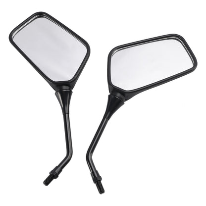 Pair Black Mirrors M10 Rearview Mirrors For Suzuki DR200 DR350 DRZ400 DR650