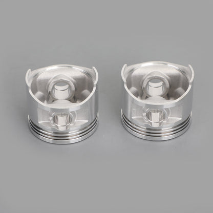 2 Set Piston Ring Pin Kit Std 49Mm For Yamaha Xv250 V-Star Virago Route 66 88-18