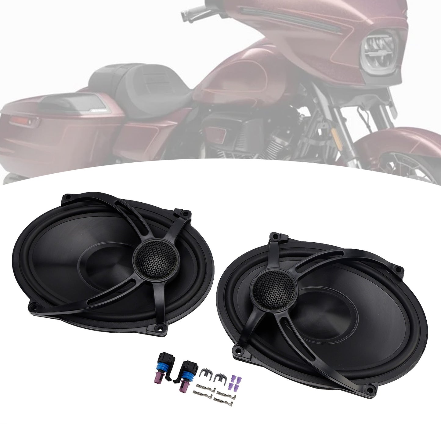 Pair Saddlebag Lid Speakers 5"X7" Fit For Touring Flt Flh Flhr 1994-2024 2023