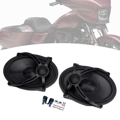 Pair Saddlebag Lid Speakers 5"X7" Fit For Touring Flt Flh Flhr 1994-2024 2023