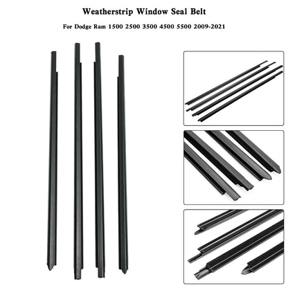 Weatherstrip Window Seal Belt For Dodge Ram 1500 2500 3500 4500 5500 2009-2021 A