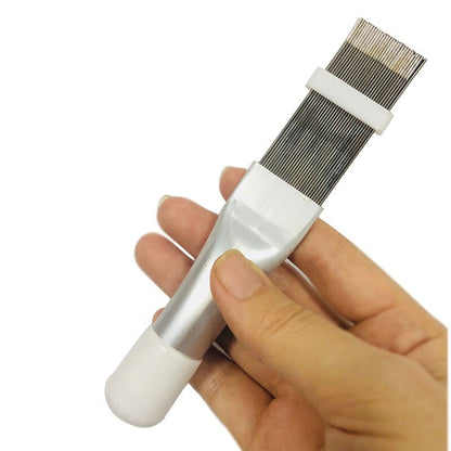 2Pcs Cleaning Tool Air Conditioner Fin Repair Tool Coil Comb A/C Condenser Brush