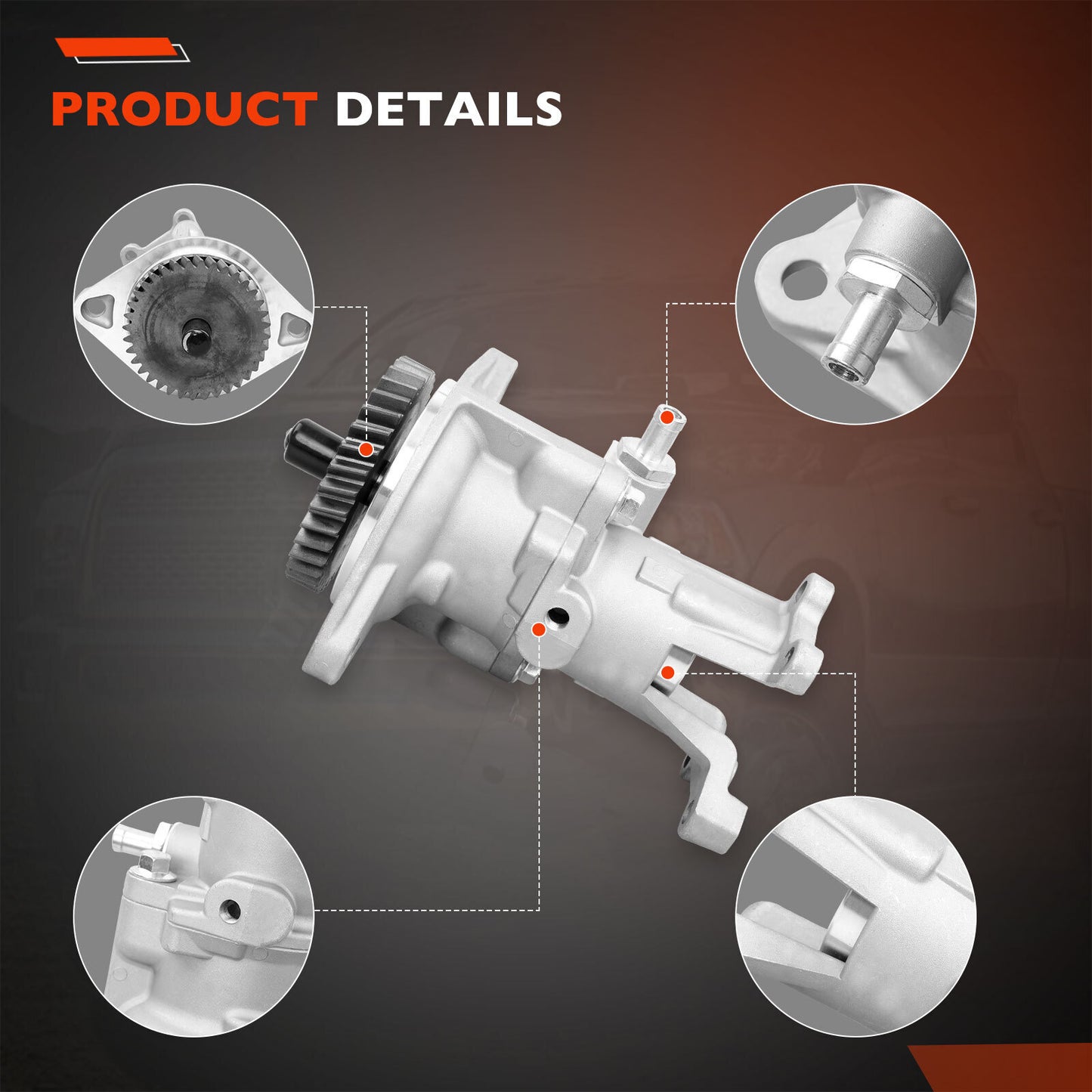 Gear Driven Vacuum Pump For Dodge 94-02 Ram 2500 3500 5.9L Cummins Diesel 904810