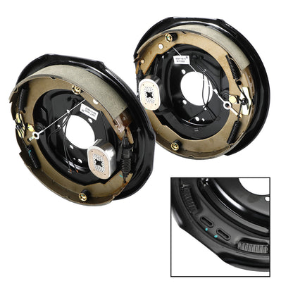 Electric Trailer Brake Kit-Self-Adjusting-12"-Left/Right Hand Assemblies 5.2K-7K