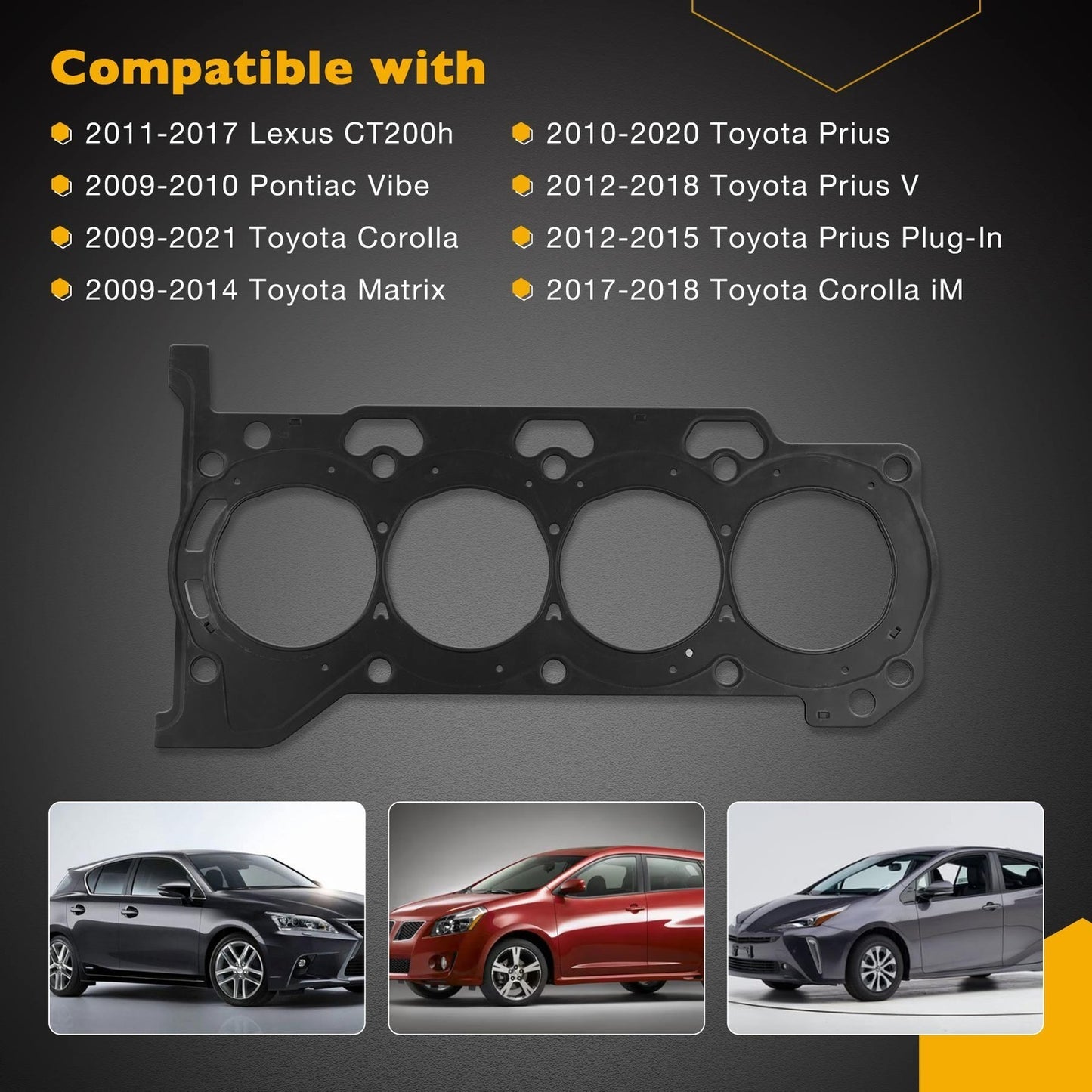 1.8L Engine Head Gasket HS26515PT For Toyota Corolla Matrix Prius Lexus CT200h