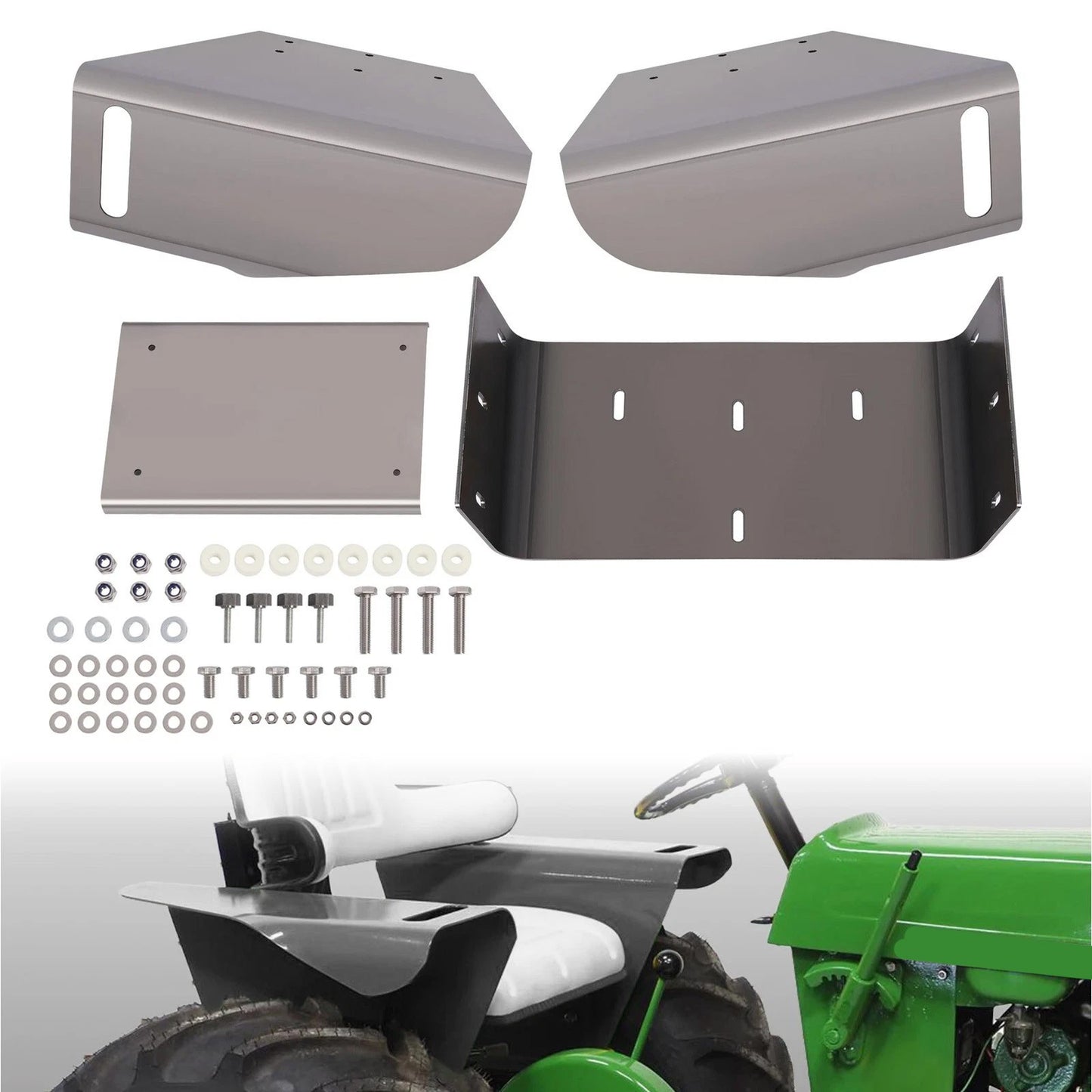 Solid Spare Steel Round Fender For MINI John Deere 4020 110 112 1963 1964 1965 1966 1967