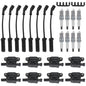 8PCS Square Ignition Coil+Spark Plug+Wires 12611424 For Silverado 1500 Tahoe GMC