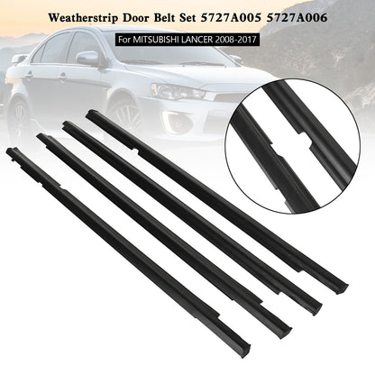 Weatherstrip Door Belt Set 5727A005 5727A006 Fit For MITSUBISHI LANCER 2008-2017