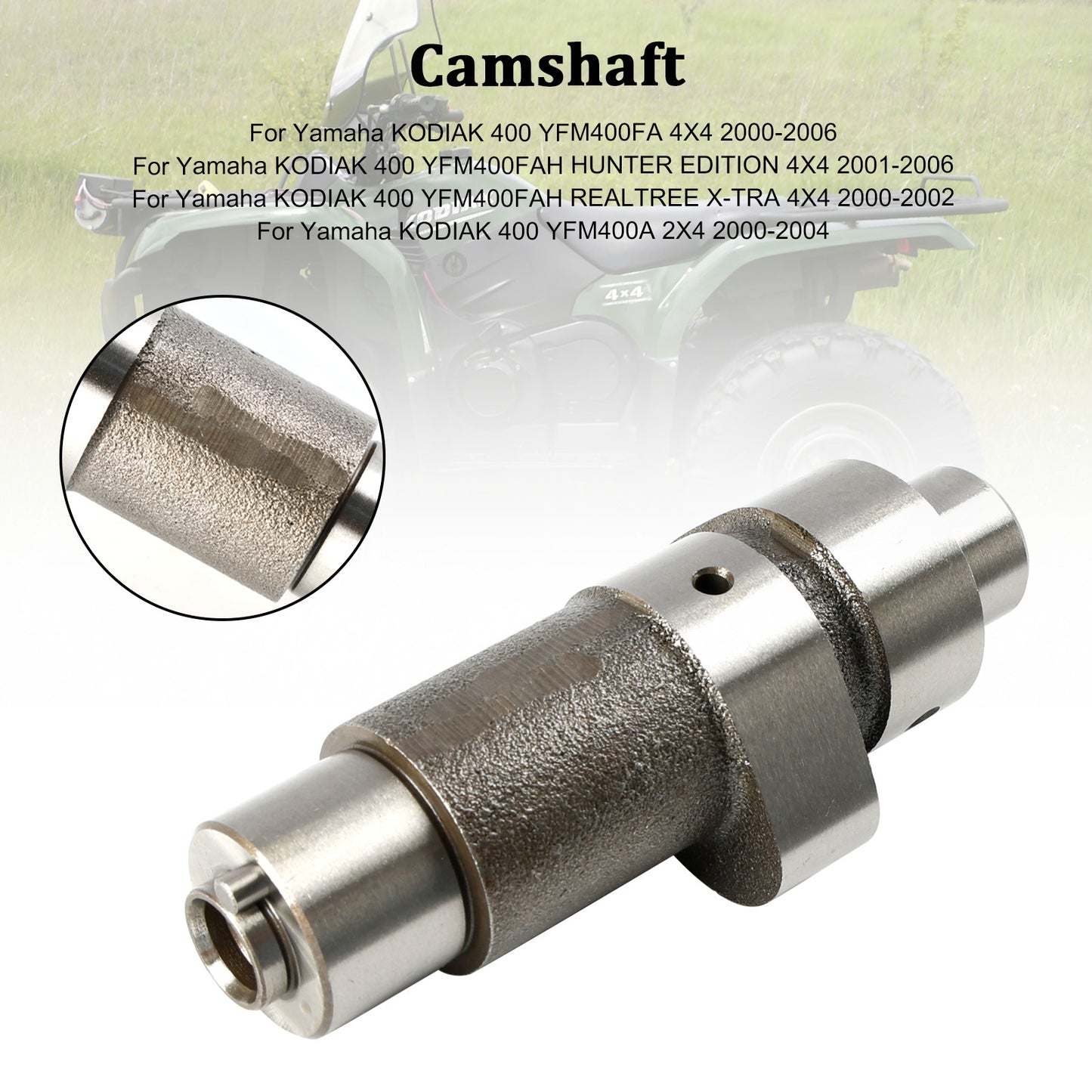 Camshaft for Yamaha Kodiak 400 YFM400 YFM400A YFM400FA 5GH-12171-00-00