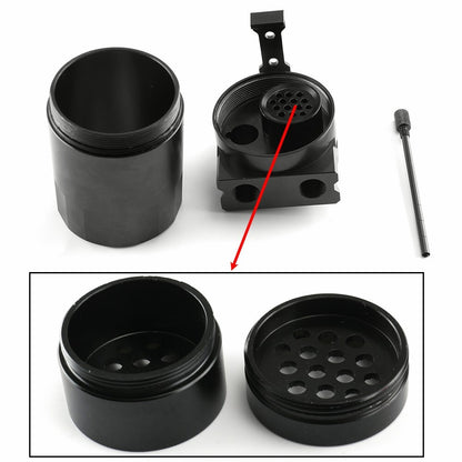 Universal Aluminum Oil Catch Can Kit Reservoir Baffled Tank with Breather Filter