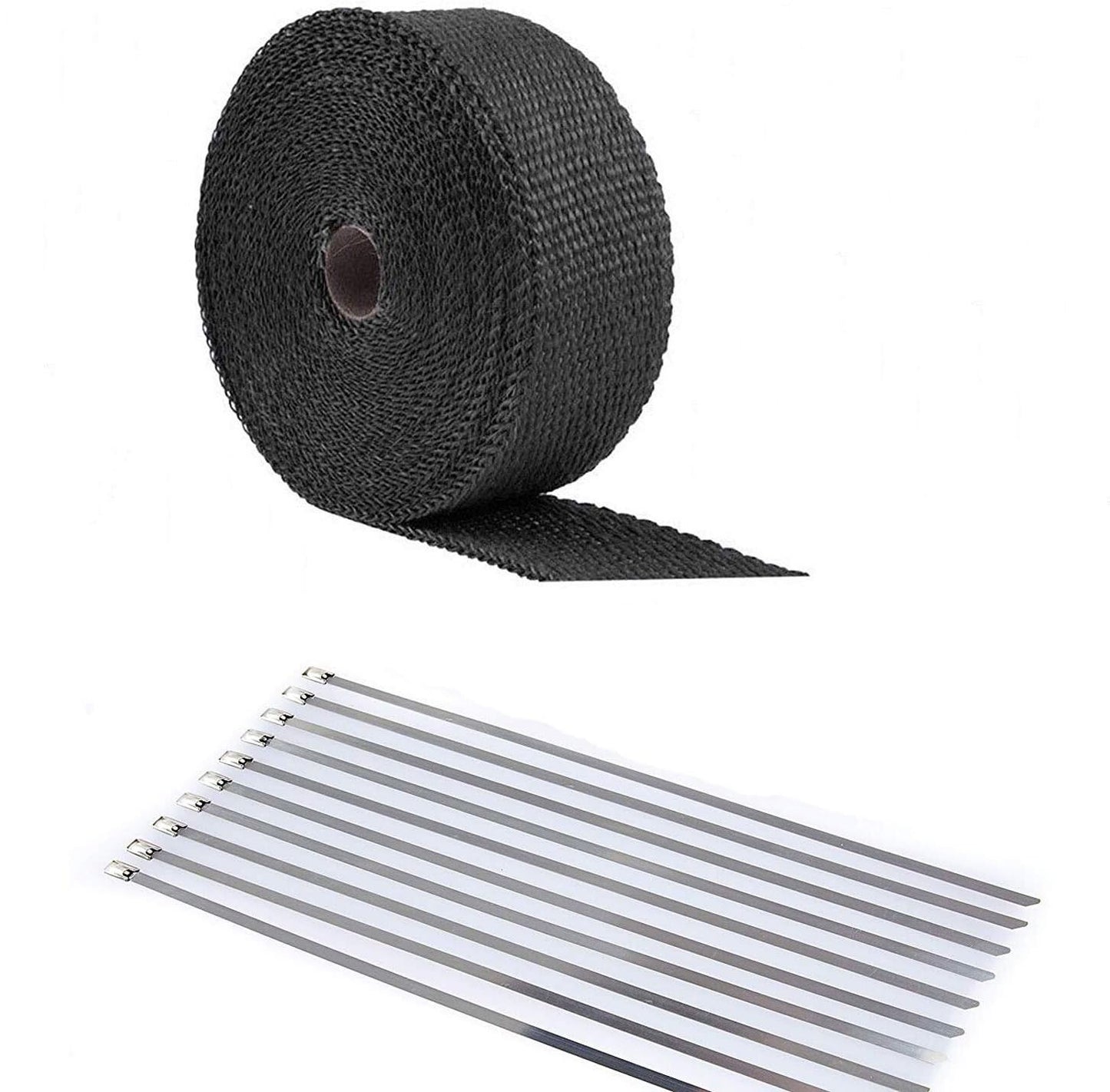 2" x 50FT Black Fiberglass Manifold Header Pipe Motorcycle Exhaust Heat Wrap