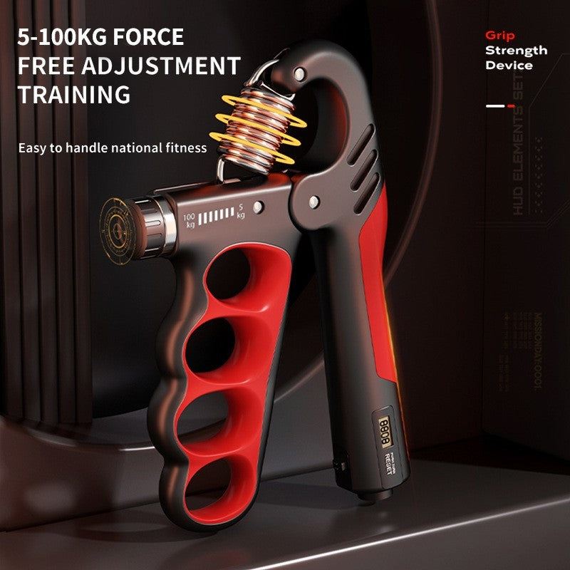 Hand Grip Strength Power Trainer Gripper Strengthener Adjustable Gym Exerciser