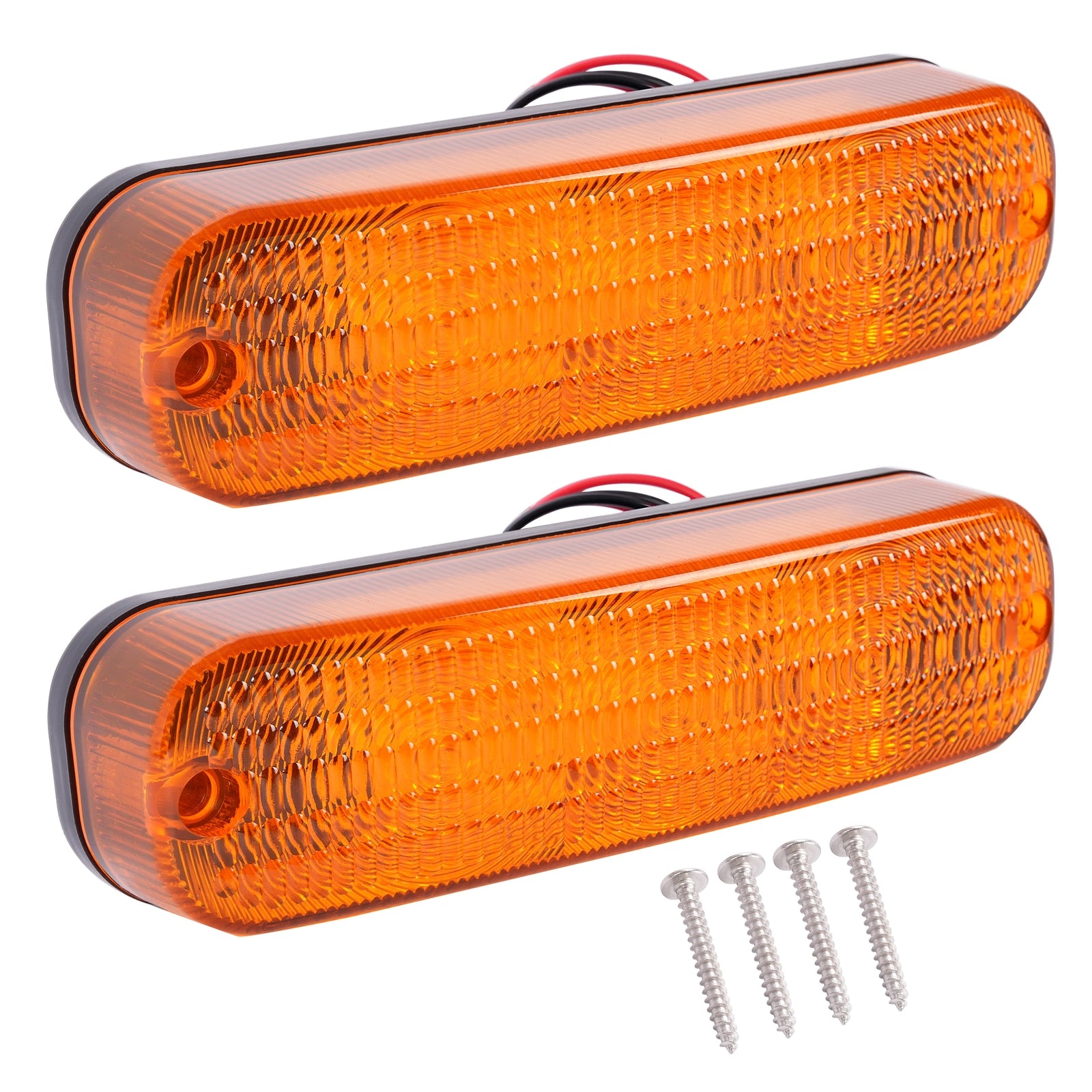 Solid Spare 2pcs LED Amber Flashing Cab Lights Headlight #AR60250 For John Deere Tractor