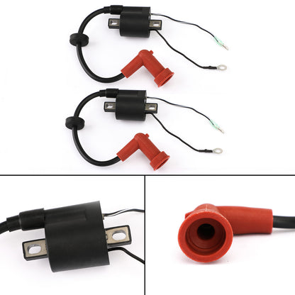 2x Outboard Engine Ignition Coil fit for Yamaha 40hp 40X E40X MHL 66T-85570-00 E