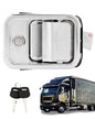 Front Left Exterior Door Handle w/ Lock Cylinder Fit 03-14 Freightliner Columbia