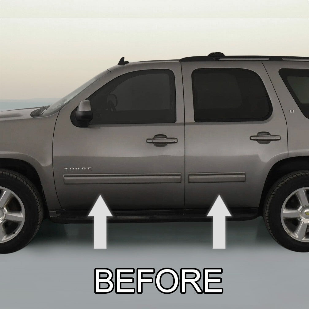 CHROME SIDE DOOR TRIM ROCKER PANEL MOLDING For CHEVY TAHOE / SUBURBAN 07-14
