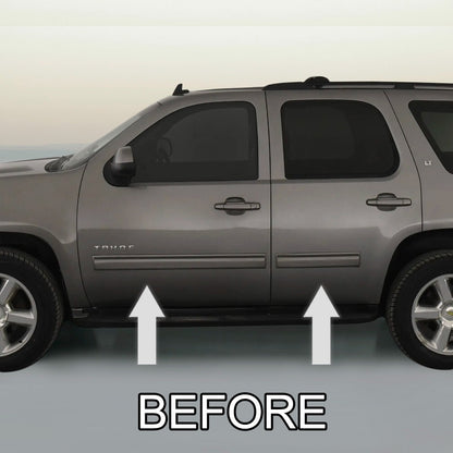 CHROME SIDE DOOR TRIM ROCKER PANEL MOLDING For CHEVY TAHOE / SUBURBAN 07-14