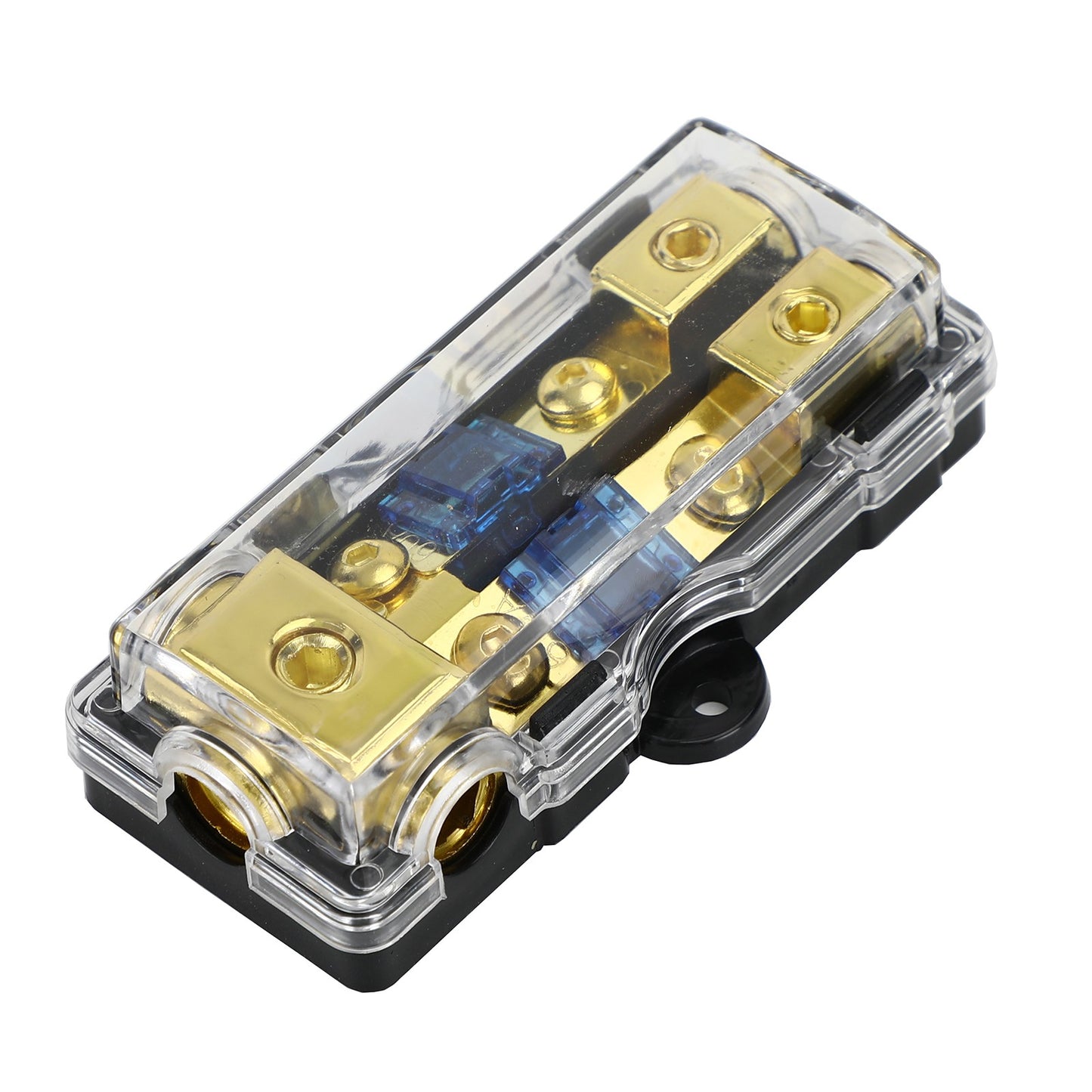 2 Way Car Mini ANL Blade Fuse Holder Stereo Audio 0 4 8 Gauge Distribution Block