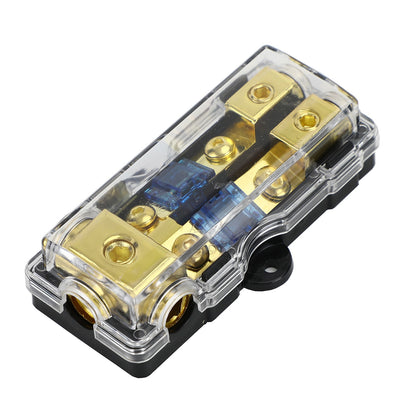 2 Way Car Mini ANL Blade Fuse Holder Stereo Audio 0 4 8 Gauge Distribution Block