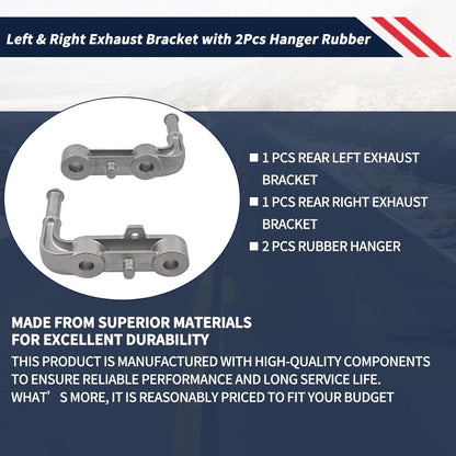 Rear Left Right Exhaust Bracket Muffler Support Assy For 2019-25 Dodge Ram 1500