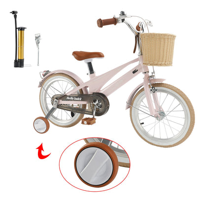 16 inches Kid's Bike Child Bicycle for Ages 7~9 Years Boys and Girls with Basket