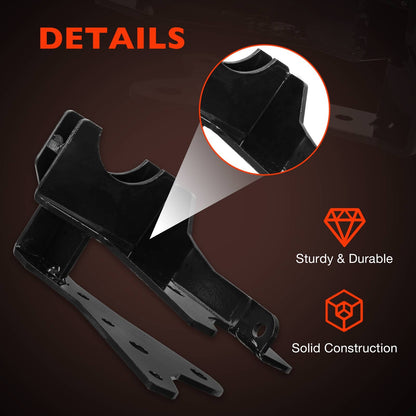 Front Track Bar Relocation Bracket For 07-18 Rough Country Jeep JK Wrangler 1118