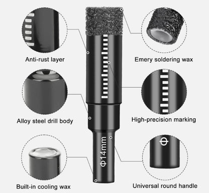 5x Dry Diamond Drill Bit Round Shank Hole Saw For Porcelain Granite Tile Ceramic