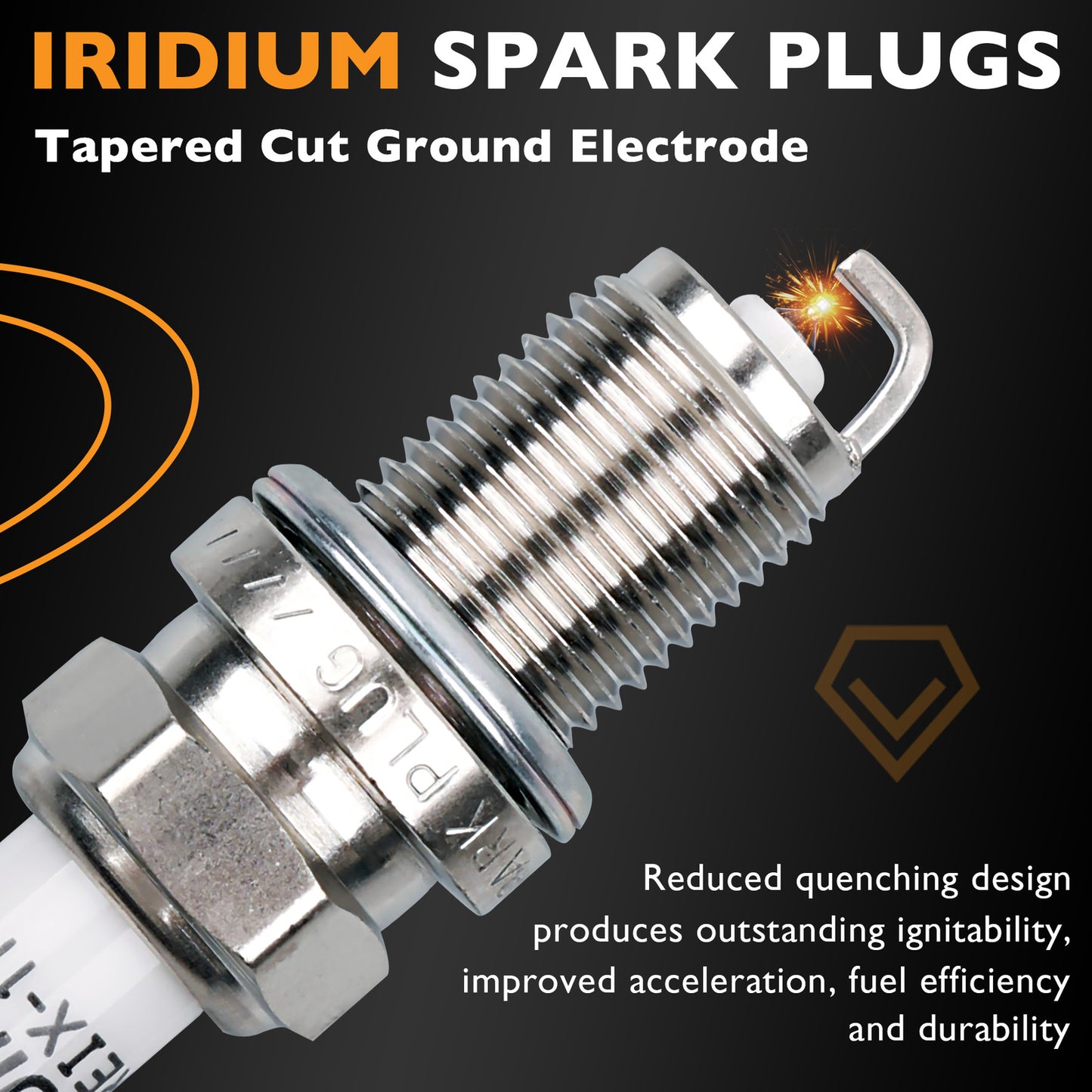 UF431 Ignition Coil Pack & Iridium Spark Plugs & Wire For 03-06 Kia Sorento 3.5L