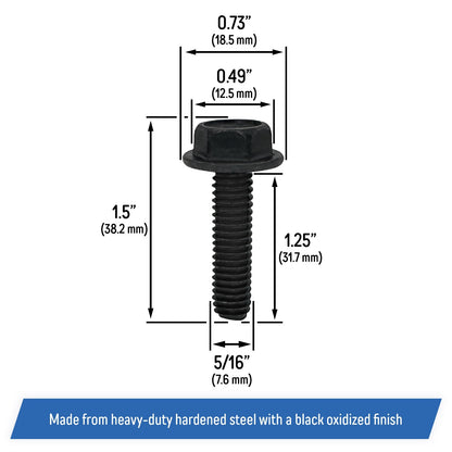 Blade Spindle Hex Head Screw Bolt for Husqvarna, Poulan - 584953901, 539107630