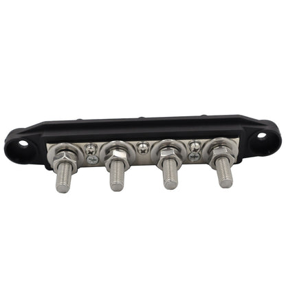 Power Distribution Block 12V 250A Bus Bar 4 x 5/16" Stud Marine, 6 x #8 Screws