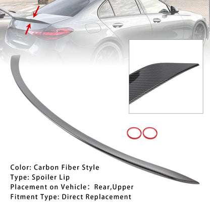Carbon Fiber Look Rear Spoiler Wing For Mercedes Benz W206 C63S Style 2022+