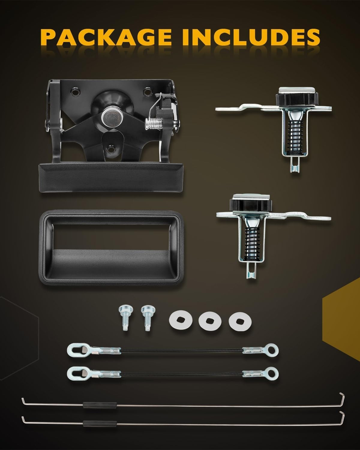 Tailgate Handle Latch Bezel Rebuild Kit For 1988-2002 Chevy C/K 1500 2500 3500