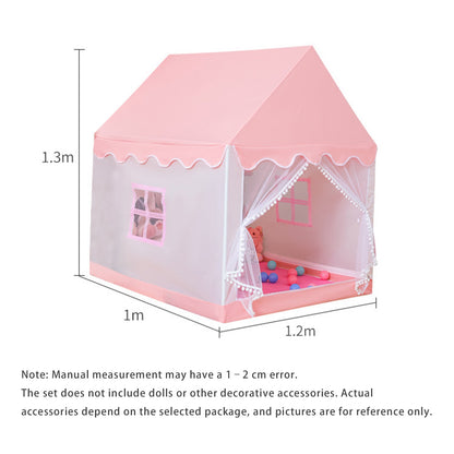 Assembly Tent with Metal Frame Kids Indoor Play Tent for Boys & Girls