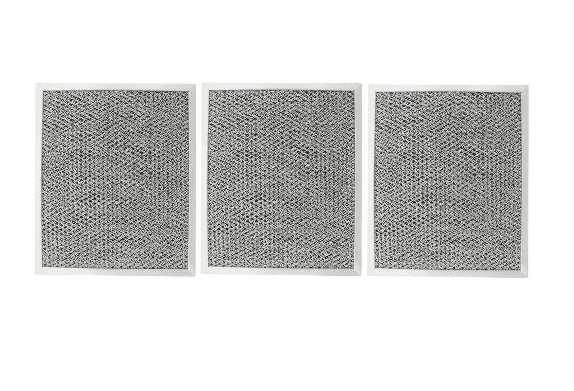 Solid Spare Charcoal Filter Kit for Whirlpool W10355450 AP5183293 PS3494894 - 3 Filters
