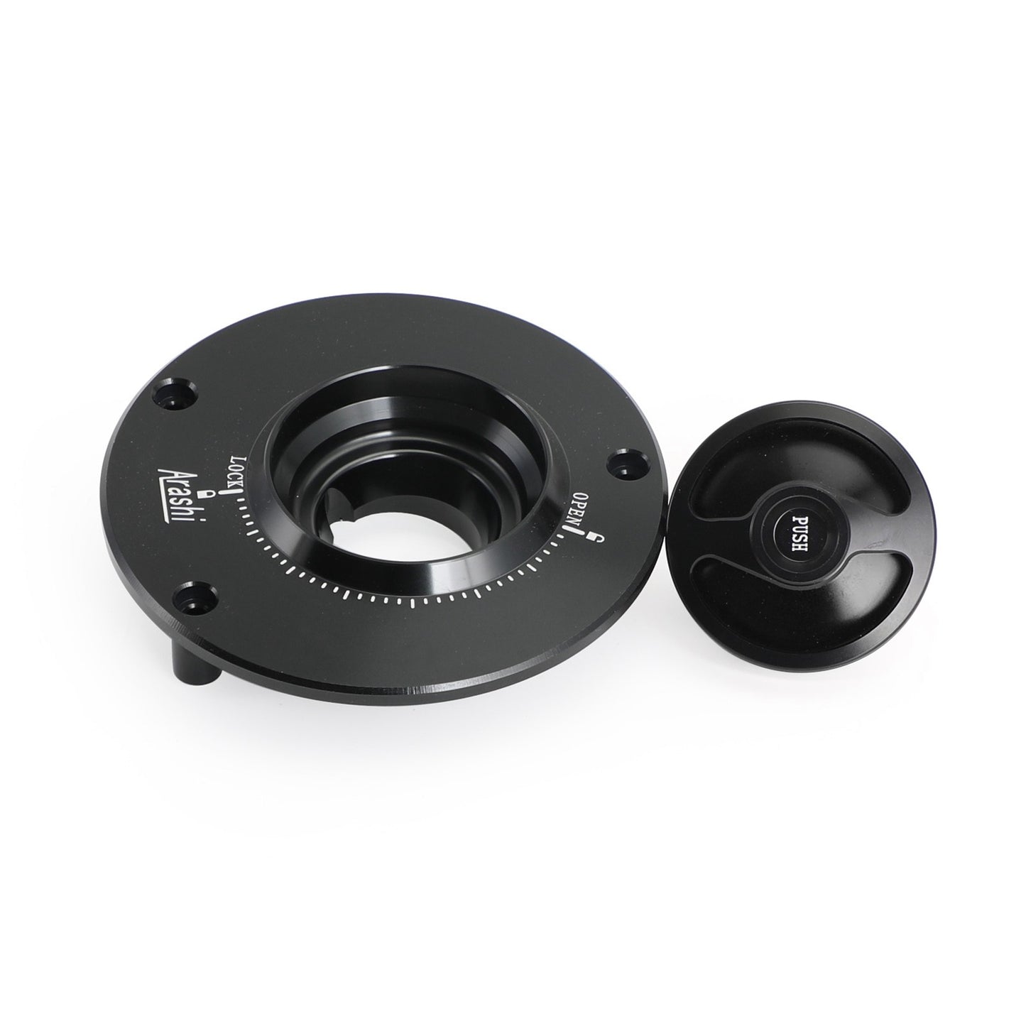 CNC Keyless Fuel Gas Tank Cap Black Fit for Honda CBR600RR CBR1000RR 2004-2019