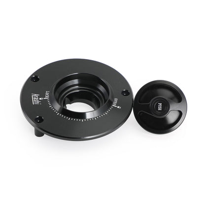 CNC Keyless Fuel Gas Tank Cap Black Fit for Honda CBR600RR CBR1000RR 2004-2019