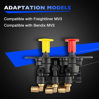 801631 MV-3 Dash Air Brake Control Valve For Bendix Freightliner BW5013293 Volvo