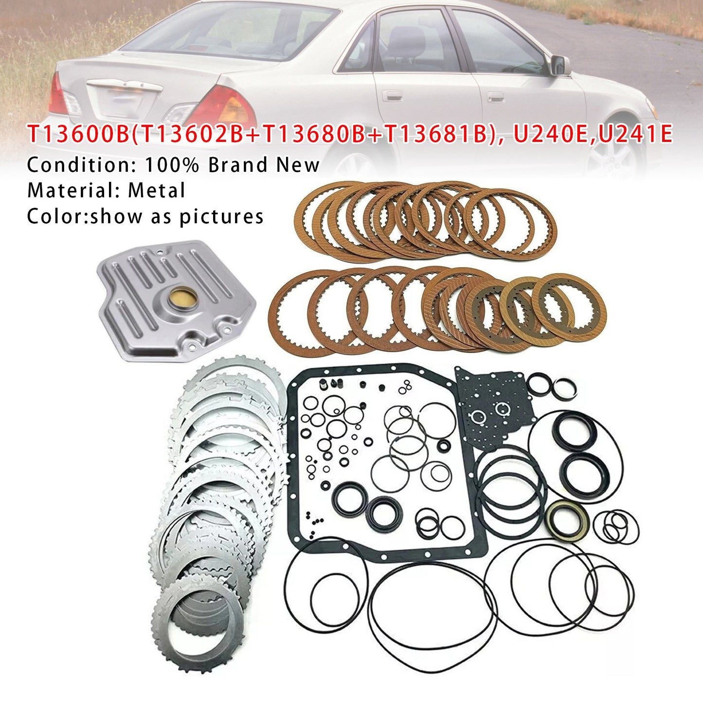 U240E U241E Auto Transmission Master Rebuild Kit Clutch Discs Gasket For Toyota