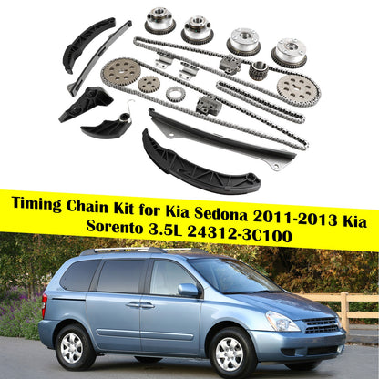 Timing Chain Kit for Kia Sedona 2011-2013 Kia Sorento 3.5L 24312-3C100