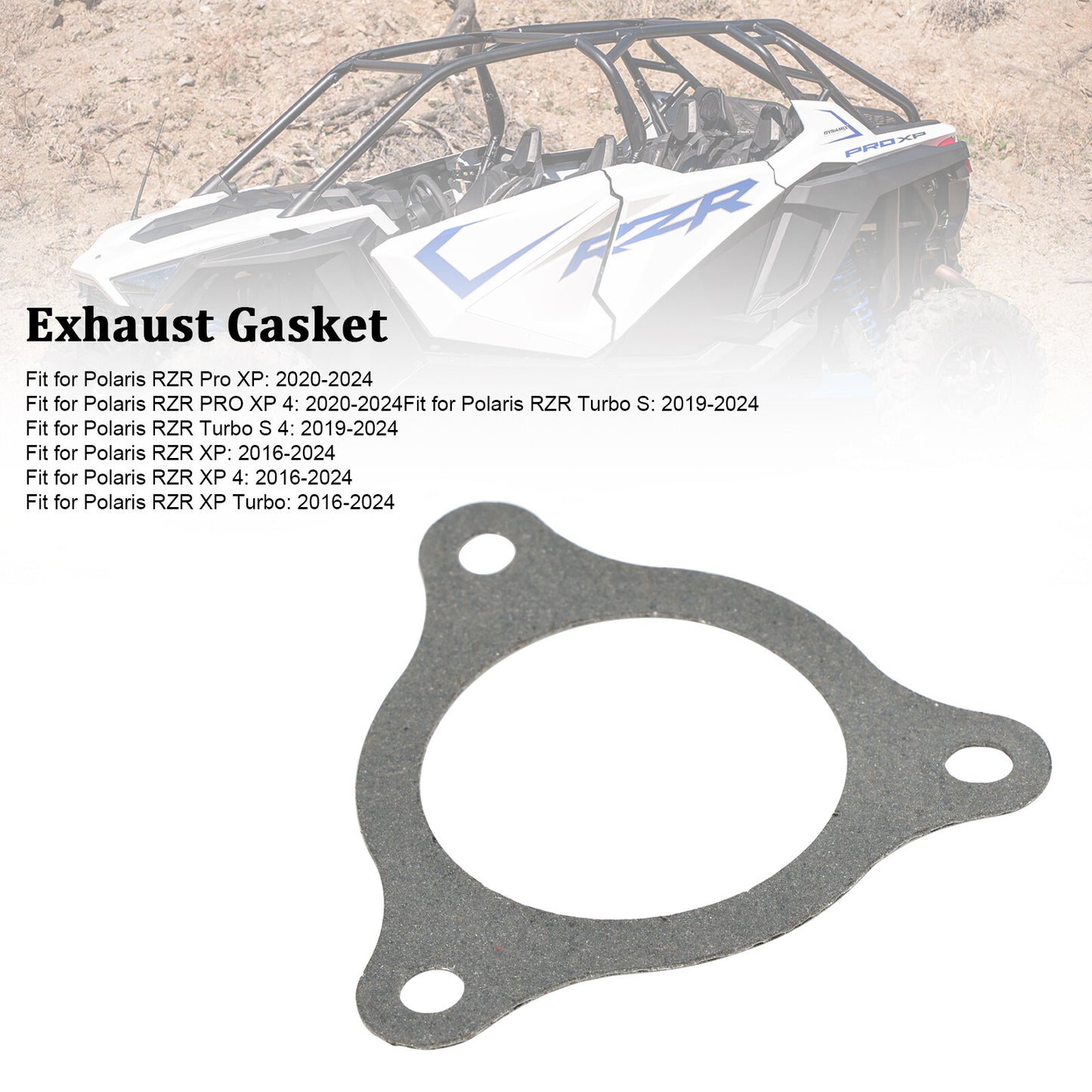 5814340 5814963 Upgraded Exhaust Gasket for Polaris RZR Turbo XP PRO 2016-2023