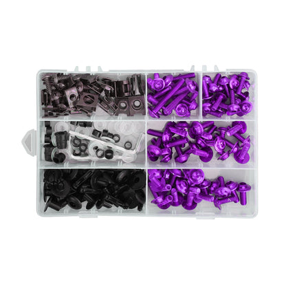 Purple Fairing Bolts Screws Bodywork Kit For Yamaha YZF R6 R1 R3 R25 FZ07 FZ09 U