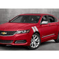 3" Dual Fender Stripe Hash Mark Stripe Decal Graphic Kit For 14-19 CHEVY IMPALA