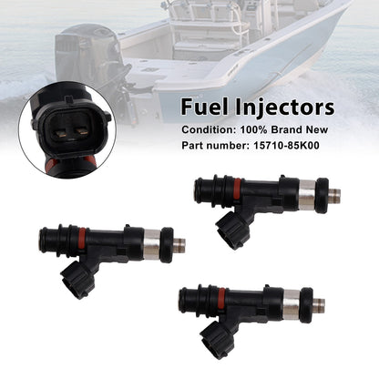 3PCS 15710-85K00 Fuel Injectors For Suzuki DF40A DF50A DF60A Outboard