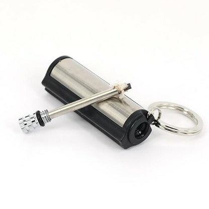 2 PCs Permanent Match Keychain Emergency Lighter Waterproof Survival Gear Tool